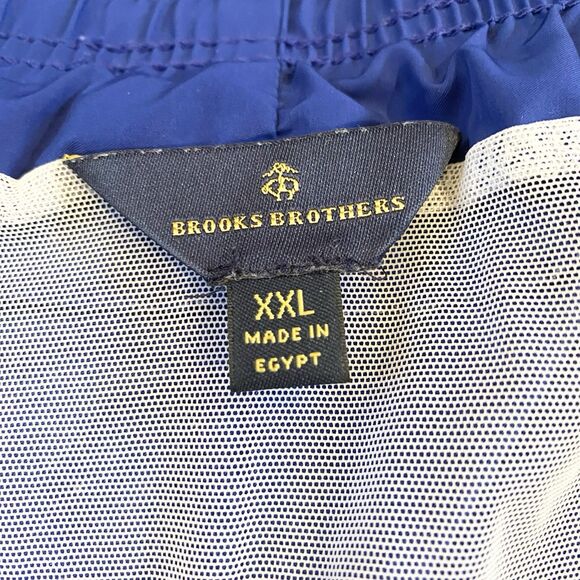 Brooks Brothers Mens Swim Trunks Royal Blue Size: XXL Slash Back Pockets - Picture 4 of 10